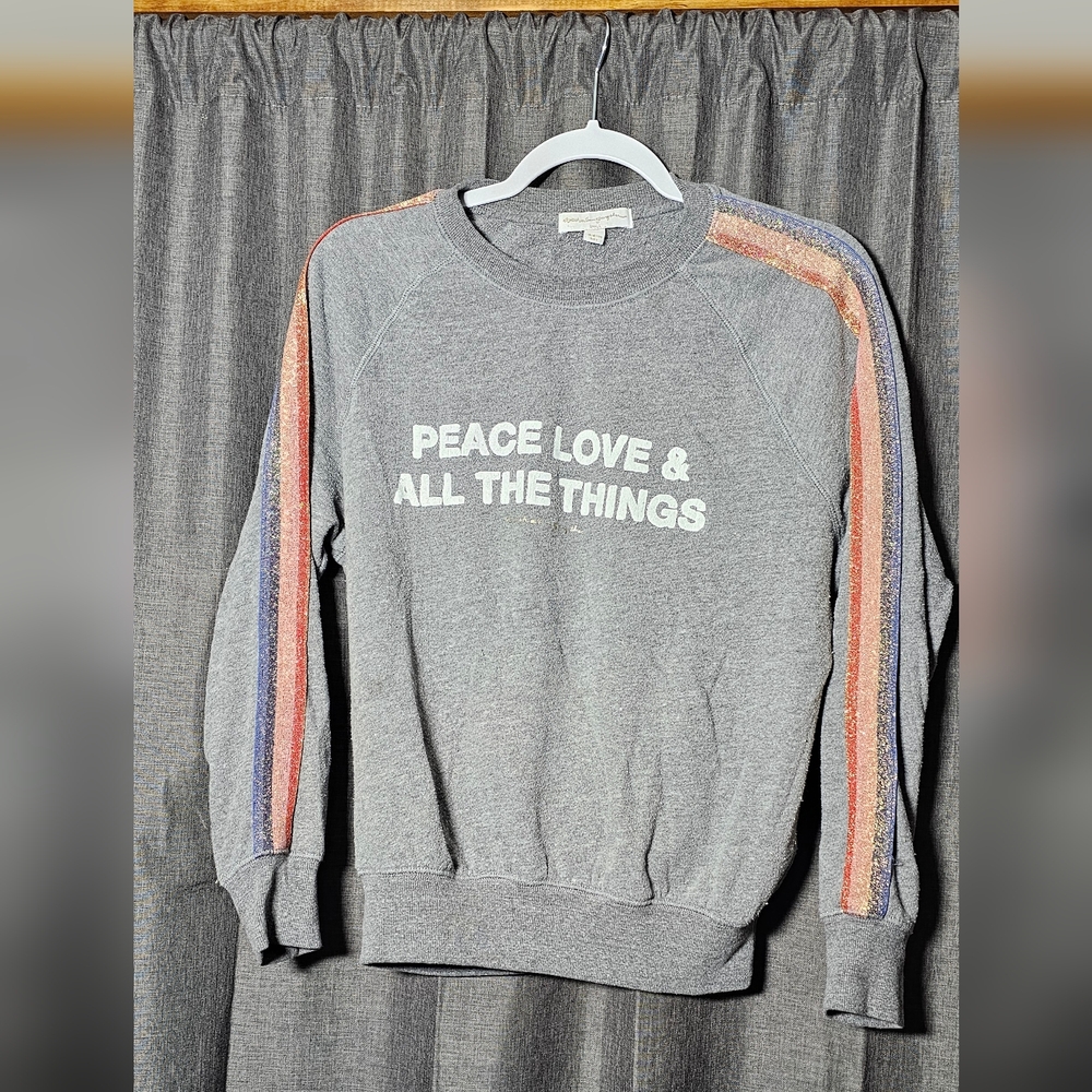 Spiritual Gangster Peace Love And All The Things Sweatshirt Sz Small